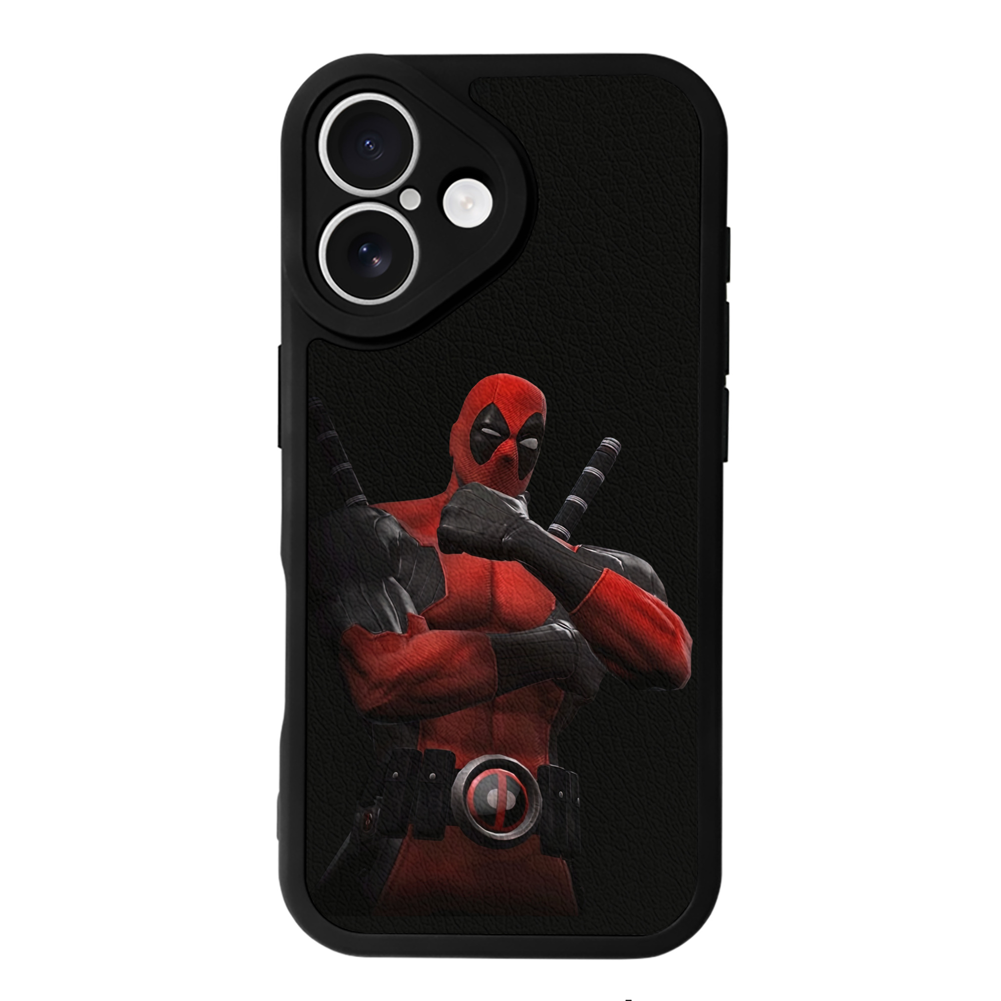 （画像用） Deadpool デッドプール 【iPhone 16シリーズ対応】シリコンスマホケース（レザー調） 材質：シリコン